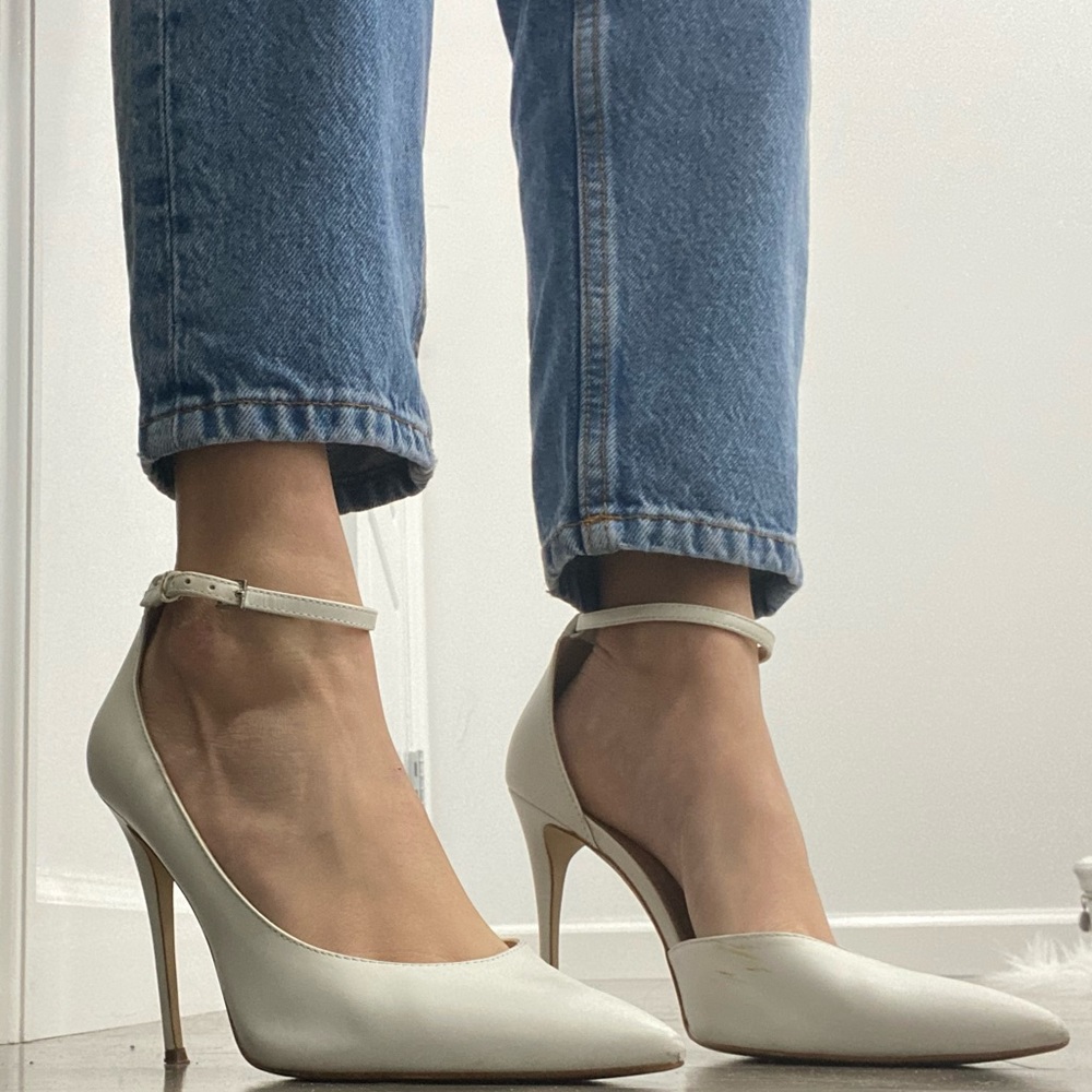 White Aldo Heels